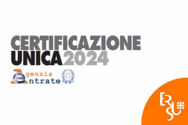 immagine grafica con logo Agenzia delle Entrate e Scritta CD 2024