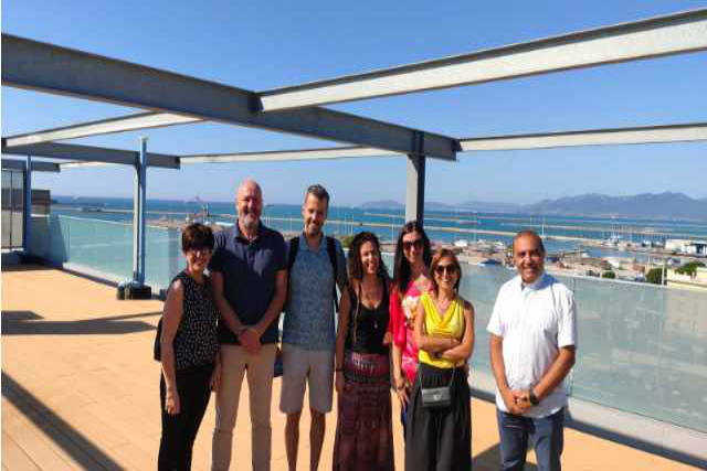 Il gruppo in visita al Campus